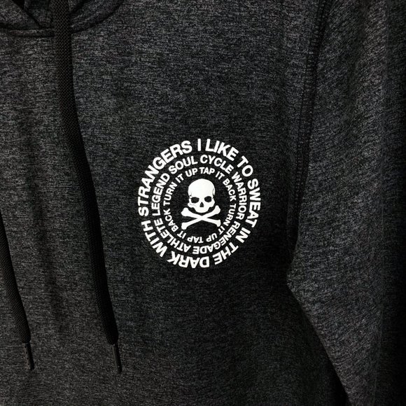 SOULCYCLE grey sweatin in the dark hoodie - Picture 4 of 5